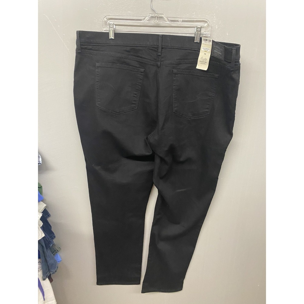 Levi Strauss Signature Jeans Womens 26L 38x34 Black Denim High Rise Straight Leg - Picture 12 of 15